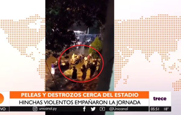 Barrabravas del Decano protagonizaron gresca en el Defensores