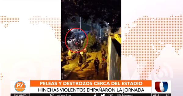 Barras de Olimpia se enfrentaron el Defensores del Chaco