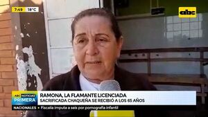 “Nunca es tarde para aprender”, dijo una chaqueña de 65 años y se recibió de enfermera - ABC Noticias - ABC Color