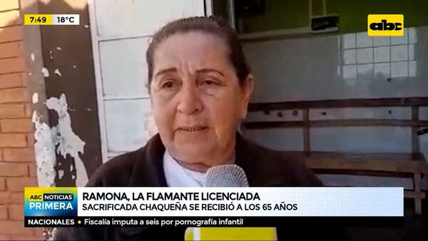 “Nunca es tarde para aprender”, dijo una chaqueña de 65 años y se recibió de enfermera - ABC Noticias - ABC Color