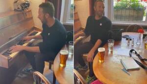 Pareja visita un bar, se encuentra con Chris Martin y les dedica una canción de Coldplay