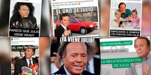 Los memes de Julio: arrancó el mes y Julio Iglesias es otra vez protagonista