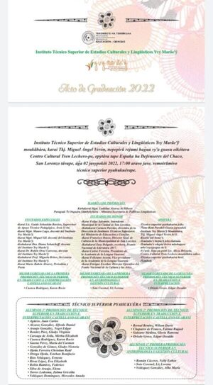 Egresan primeros traductores y antropólogos de Yvy Marãe’ỹ en San Lorenzo » San Lorenzo PY
