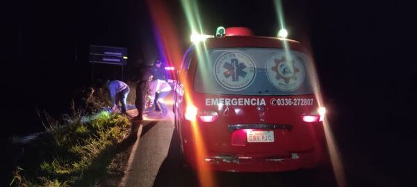 Accidente sobre la ruta PY05 deja como saldo un muerto y un herido