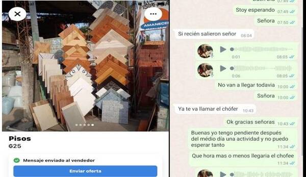 Crónica / Giró dineral por materiales de construcción que jamás le llegaron