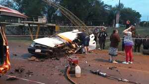Taxista muere en choque frontal sobre supercarretera, camino a Hernandarias - La Clave