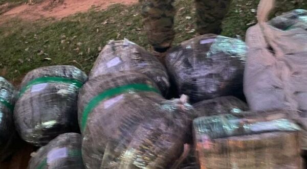 Incautan 180 kilos de droga en Canindeyú