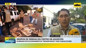 Despejan veredas en el Centro de Asunción  - ABC Noticias - ABC Color
