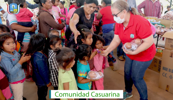 Juguetes que alegran al corazón llegaron a niños de la comunidad Nivacle Casuarina de Boquerón