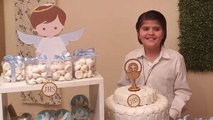 Tana Schémbori vivió un finde muy emotivo: su hijo Bauti recibió la primera comunión  - Gente - ABC Color