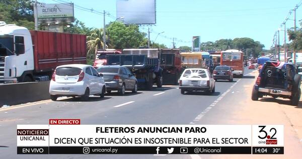 Fleteros irían a paro, si Gobierno no reajusta tarifa