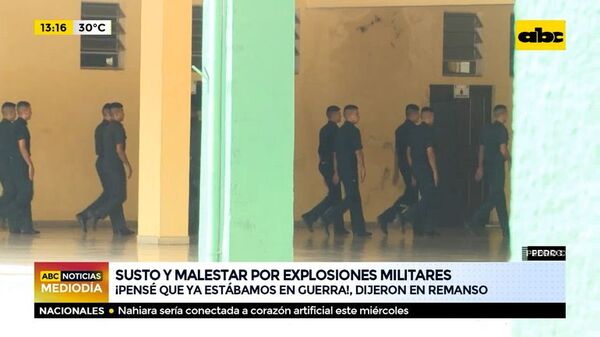 Sustos y malestar por explosiones militares - ABC Noticias - ABC Color