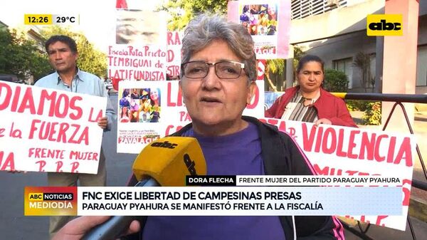 FNC pide libertad de detenidos en desalojos - ABC Noticias - ABC Color