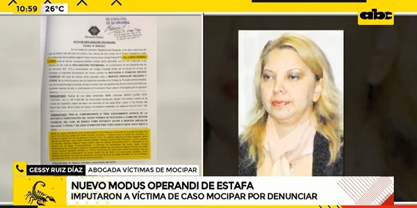 Abogada de “víctima” de Mocipar denuncia amedrentamiento vía Físcalía