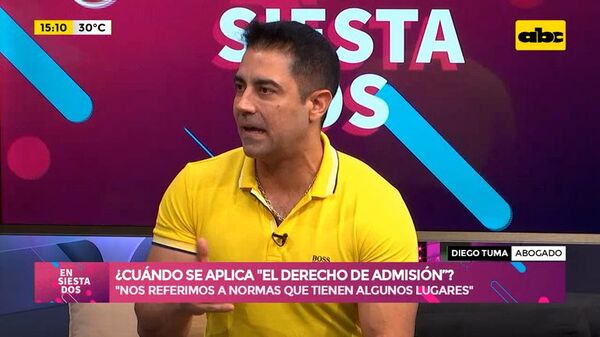 ¿Cuándo se aplica el derecho de admisión? - Ensiestados - ABC Color