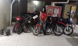 Recuperan motocicletas robadas en Coronel Oviedo - Noticiero Paraguay