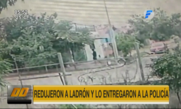 Redujeron a presunto ladrón y lo entregaron a la Policía - Paraguaype.com