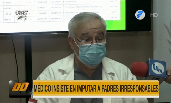 Médico insiste en imputar a padres irresponsables que suben a sus hijos en moto | Telefuturo