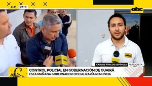 Control policial en Gobernación de Guairá - ABC Noticias - ABC Color
