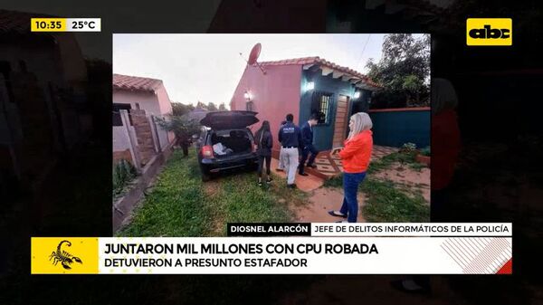 Juntaron mil millones con CPU robada  - ABC Noticias - ABC Color