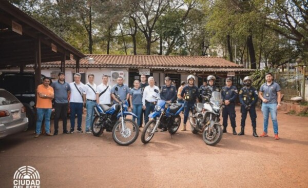 Más motos para patrullaje en Ciudad del Este