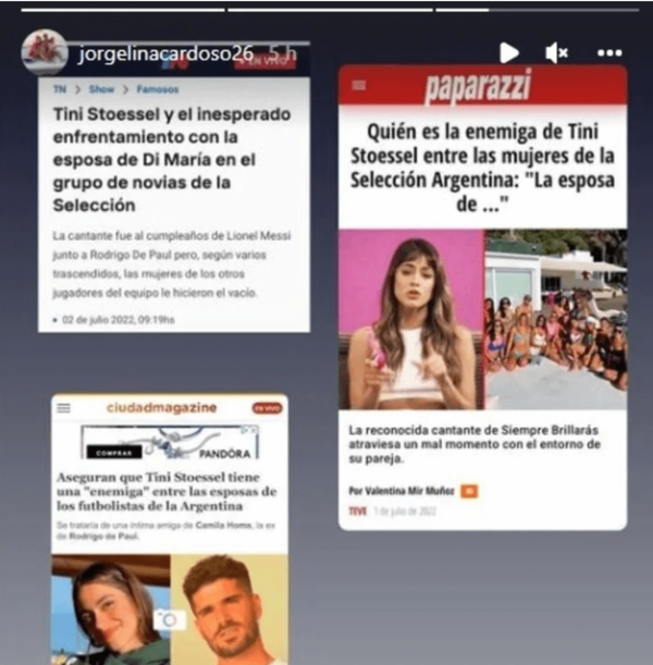 ¿Hay enemistad entre Tini y las esposas de los jugadores? - SNT