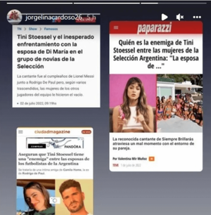 ¿Hay enemistad entre Tini y las esposas de los jugadores? - C9N