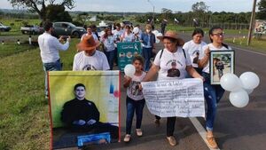 Marcha en recordación a los ocho años del secuestro de Edelio Morínigo