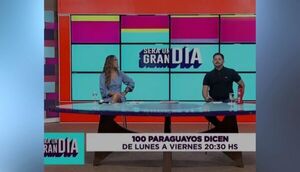 Equipo de famosos de “Será un gran día” y “Tercer Tiempo” en el programa 100 paraguayos dicen - Te Cuento Paraguay