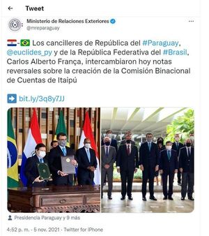 Notas Reversales que crean la Comisión Binacional  siugen sin avanzar, ocho meses después de su firma - Nacionales - ABC Color