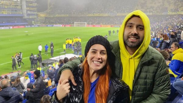 Nathu viajó a Buenos Aires para ver a Boca Juniors
