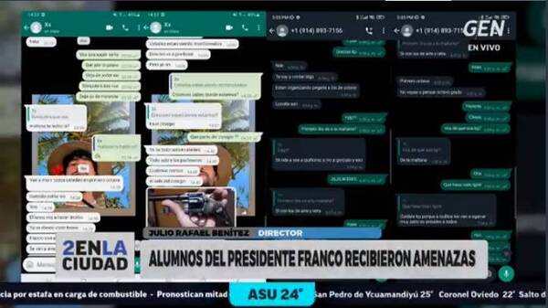 Crónica / Colegiantes reciben amenazas por whatsapp