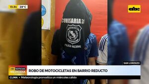 Robo de motocicletas en barrio Reducto - ABC Noticias - ABC Color