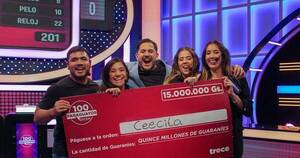 La Nación / El equipo “Ceecita” se alzó con el segundo pozo mayor de “100 paraguayos dicen”