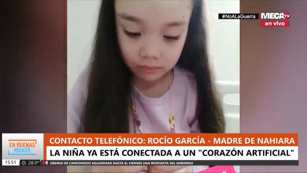 Nahiara ya recibió el corazón artificial, confirmó la madre - Megacadena — Últimas Noticias de Paraguay