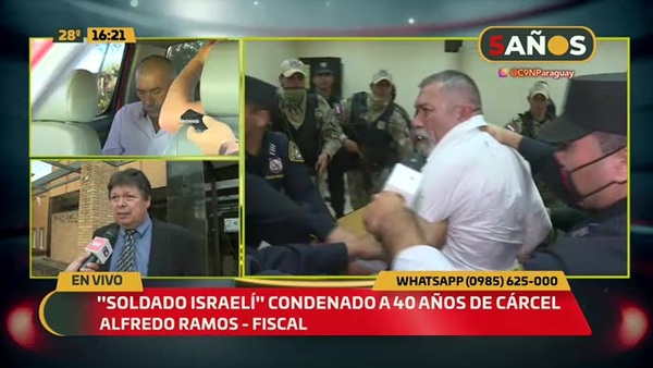 "Soldado Israelí" es condenado a 40 años de cárcel - C9N