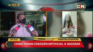 Conectaron corazón artificial a Nahiara - C9N