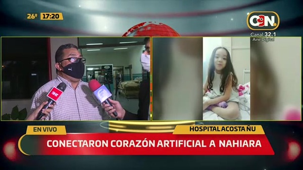Conectaron corazón artificial a Nahiara - C9N