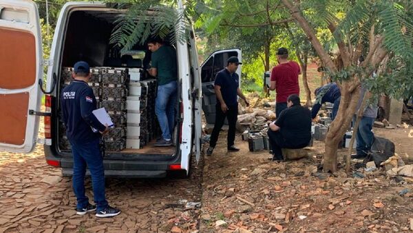 Recuperan máquinas procesadoras de criptomonedas en Alto Paraná