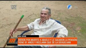 Figura como muerto y le quitaron su pensión