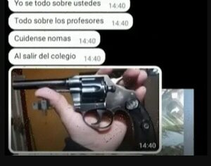 Alumnos del Colegio Presidente Franco reciben amenazas vía WhatsApp