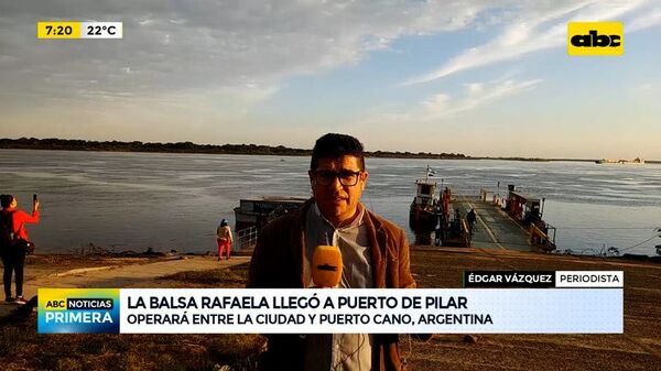 La balsa Rafaela llegó a puerto de Pilar - ABC Noticias - ABC Color