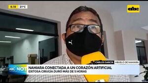 Nahiara ya está conectada a un corazón artificial - ABC Noticias - ABC Color