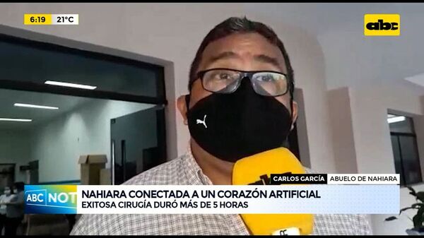 Nahiara ya está conectada a un corazón artificial - ABC Noticias - ABC Color
