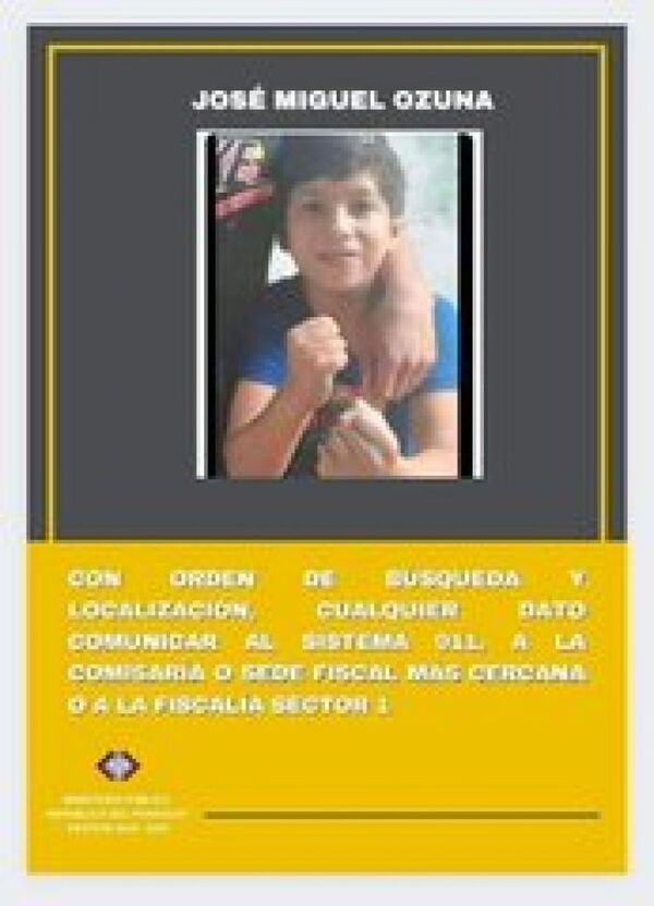 Fiscal imputó por Violación del Deber del Cuidado a madre de niño desaparecido