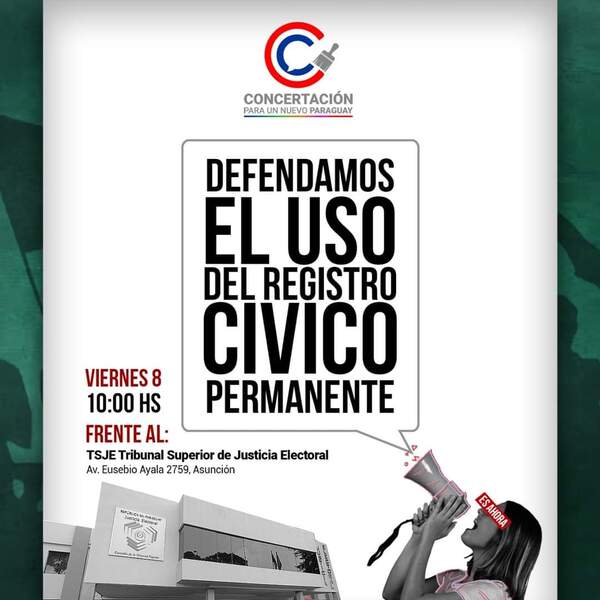 Concertación intentará coaccionar al TSJE con una marcha por el uso del RCP