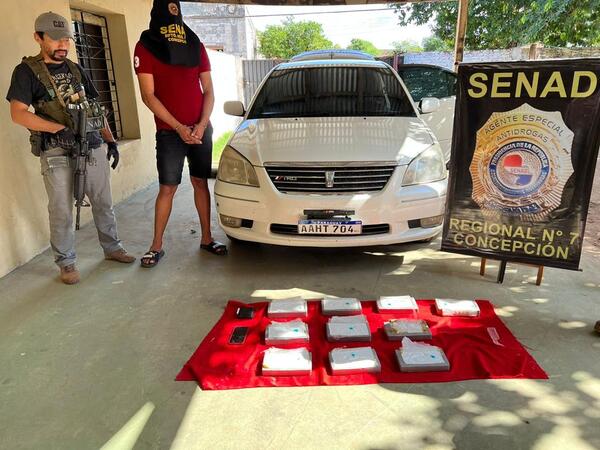 Interceptan vehículo que transportaba carga de cocaína en Concepción | 1000 Noticias