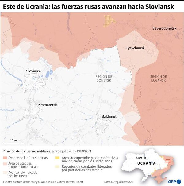 Tropas rusas intentan consolidarse en el este y Ucrania ataca su logística - Mundo - ABC Color