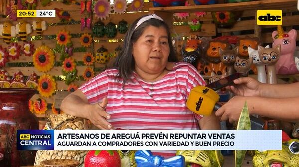 Artesanos de Areguá prevén repuntar ventas - ABC Noticias - ABC Color