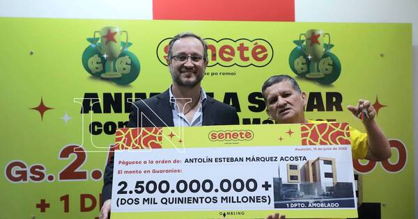 La Nación / Ganador recibió vivienda nueva y G. 2.500 millones